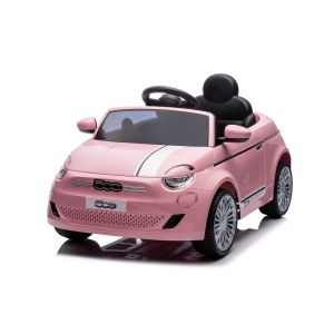 Fiat 500e Elektrische Kinderauto met afstandbediening - roze Elektrische kinderauto Buitenspeelgoed