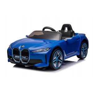 BMW i4 Elektrische Kinderauto 12 volt met afstandbediening - blauw Elektrische kinderauto Buitenspeelgoed