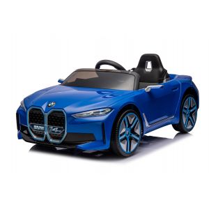 BMW i4 Elektrische Kinderauto Blauw - 12V - met Afstandbediening Elektrische kinderauto Buitenspeelgoed