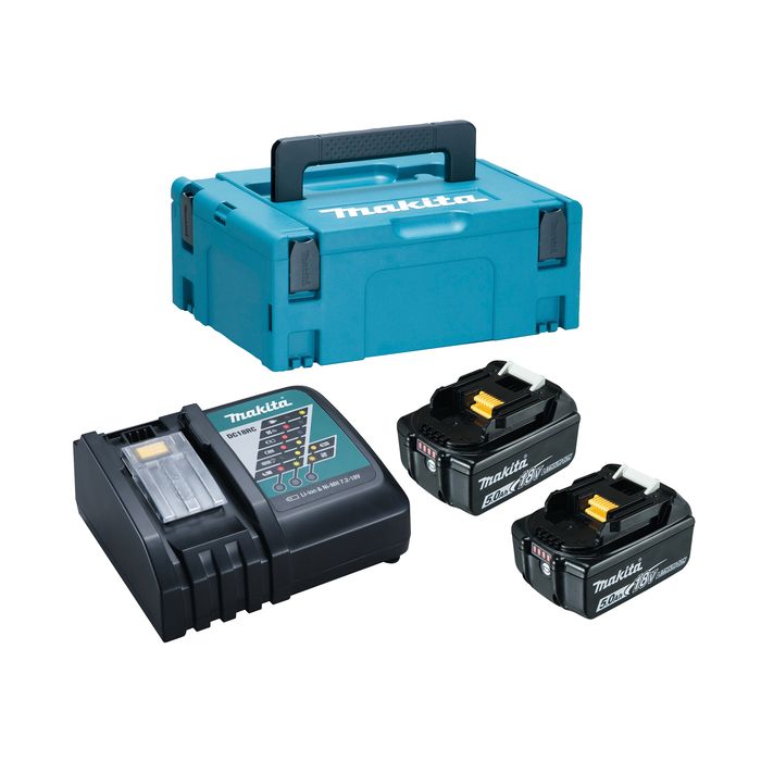 Makita 197624-2 powerpack LXT 18 V 2x 5.0 Ah in Mbox Gereedschapdeal Root Catalog