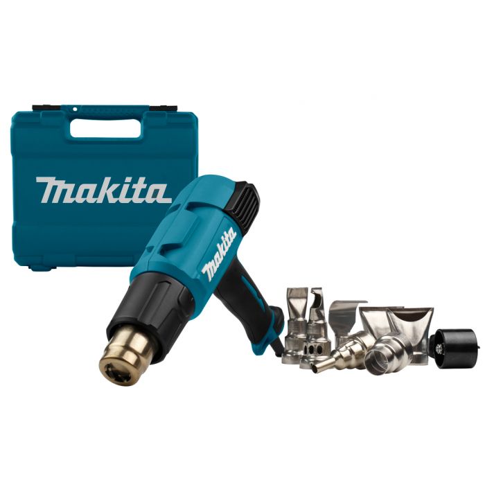 Makita HG6531CK 50 - 650 °C digitaal heteluchtpistool in koffer 230V Heteluchtpistool Elektrisch gereedschap