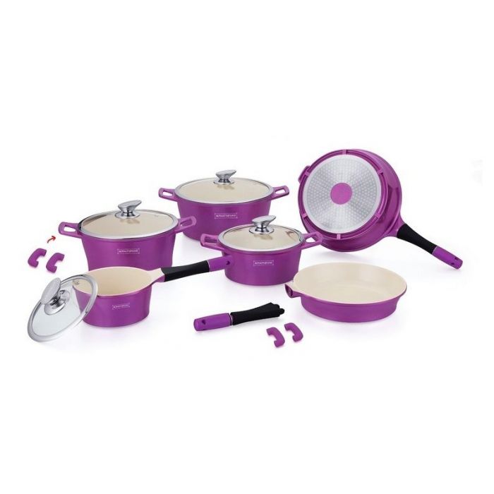 Royalty Line Batterie de Cuisine 14 pièces Violettes Pannensets Potten en pannen